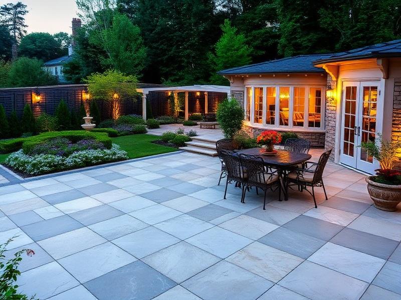 Porcelain patio laid by Arcadia Build in Cambridgeshire