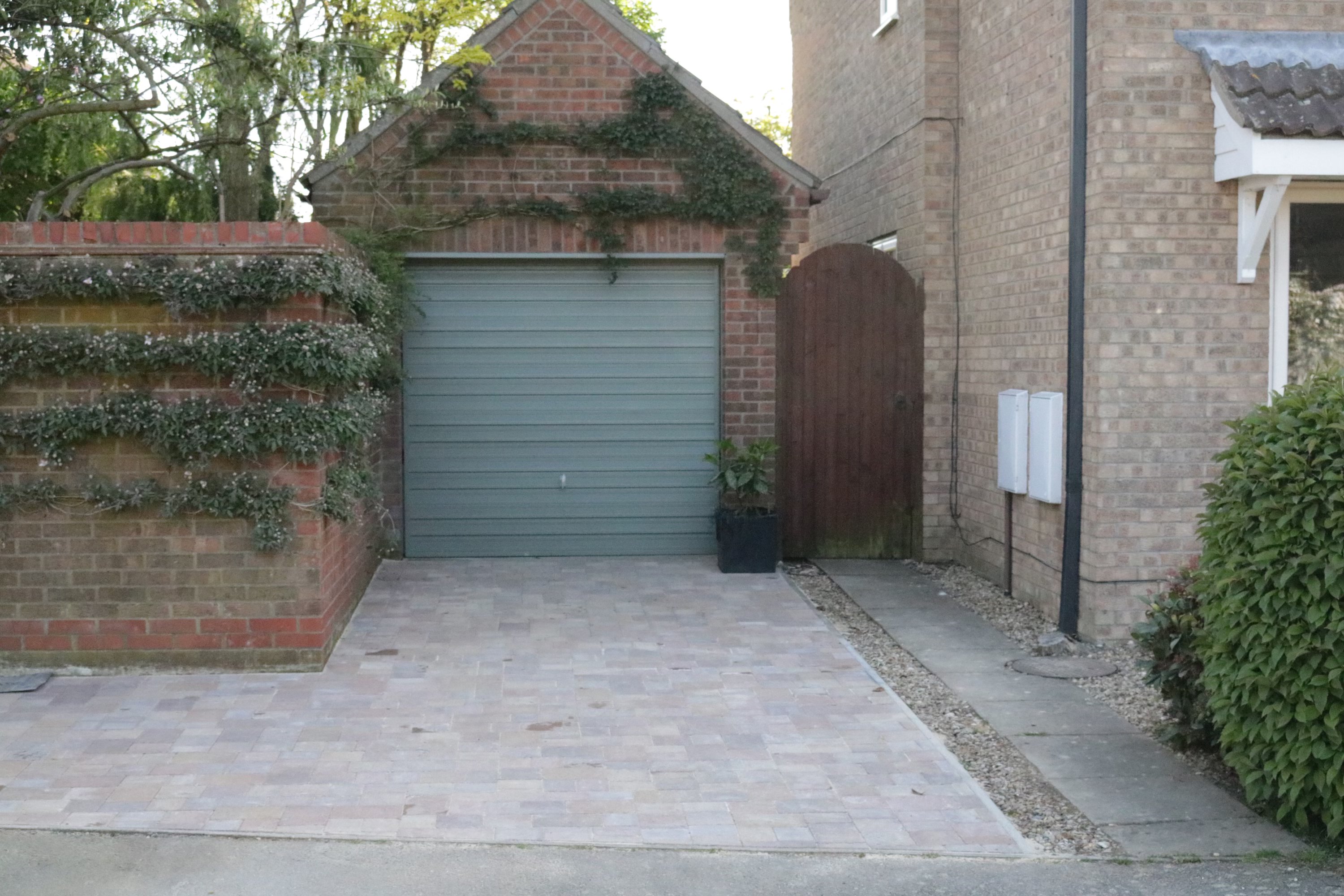 Block paving driveway installation in Sawtry, Cambridgeshire by Arcadia Build & Landscape
